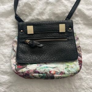 Abigail Floral-Print Faux-Leather Crossbody